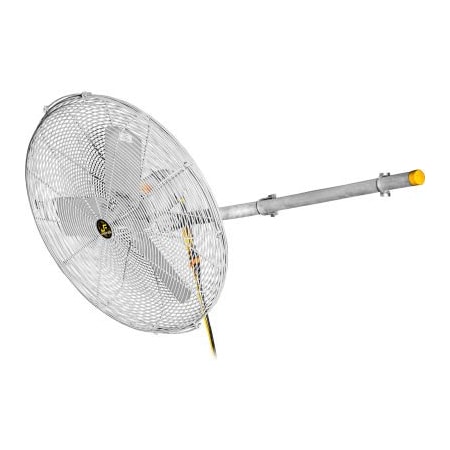Hunter Fan Co. Jan Fan Jan Fan 30in C-Channel Mount Fan w/ Drop Cord Switch, 2 Speed, Silver, 3PK JF-CCM30-DCS-S